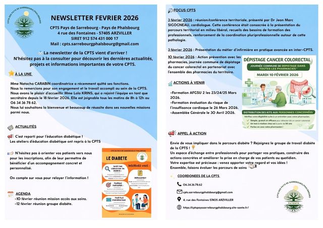 Newsletter février 2026