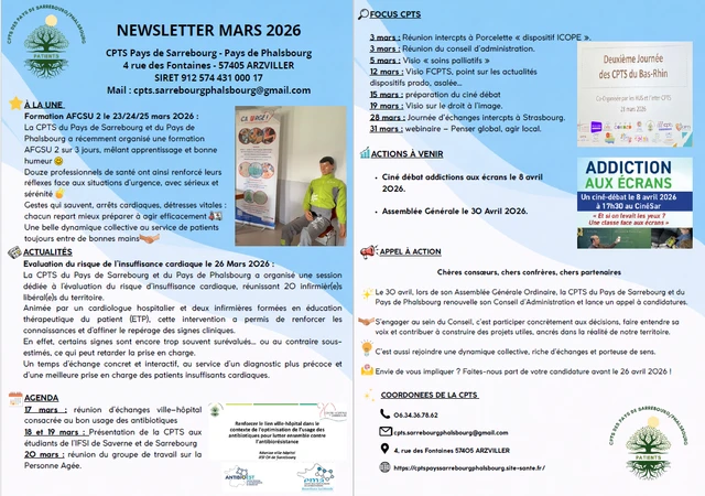 Newsletter Mars 2026
