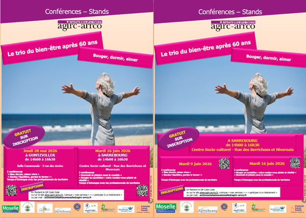 Conférences & stands : le trio du bien-être après 60 ans