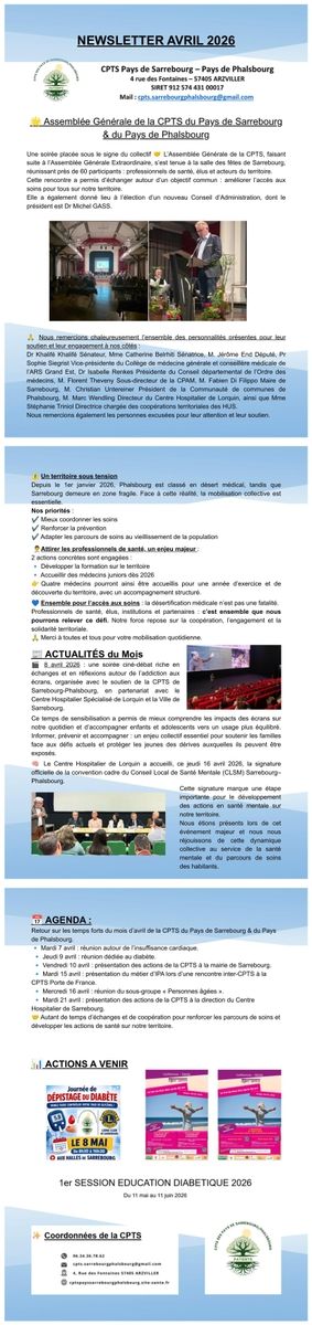NEWSLETTER AVRIL 2026