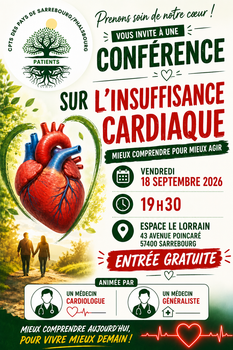 CONFERENCE GRATUITE : mieux comprendre l’insuffisance cardiaque