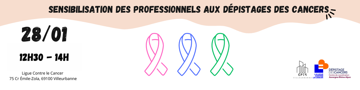 Sensibilisation aux dépistages des cancers (seins, colorectal et col de l'utérus)