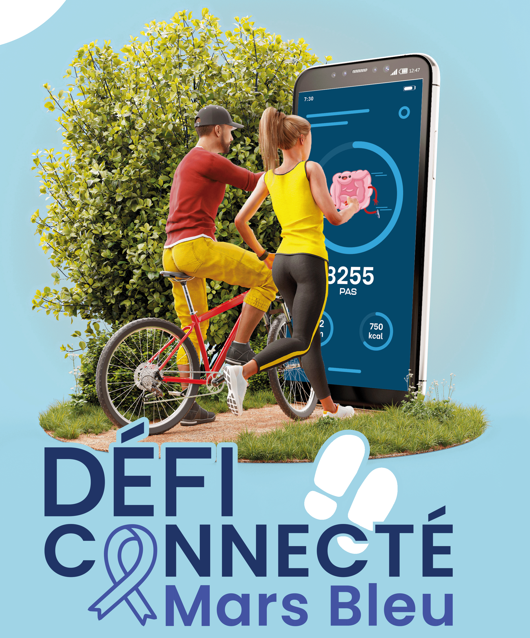 MARS BLEU 2026 - 5ème édition du défi connecté MARS BLEU « Bougeons pour notre côlon »