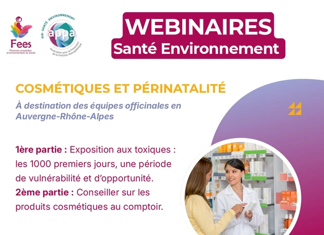 30 NOV & 14 DEC - Webinaire officine : Exposition aux perturbateurs endocriniens