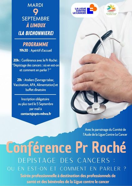 🎗️ Soirée exceptionnelle – Dépistage des cancers avec le Pr Roché