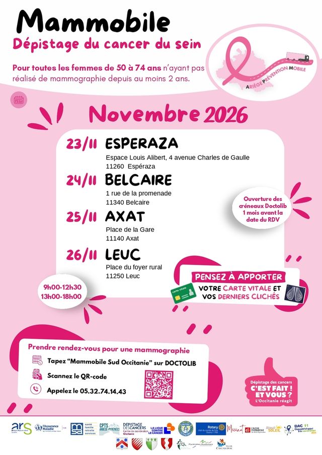 🚐 Le Mammobile revient sur notre territoire !  