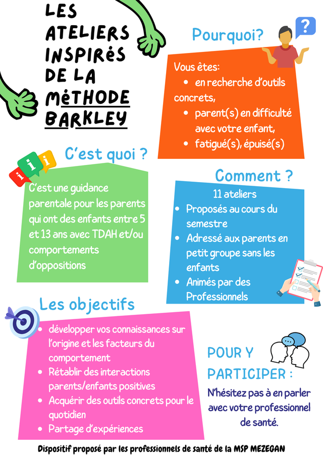 Accompagnement à la parentalité pour les enfants présentant un TDAH selon la méthode Barkley