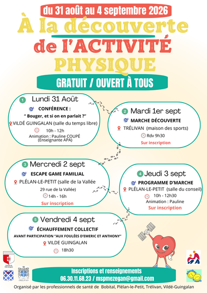 Semaine à la découverte de l'activité physique 
