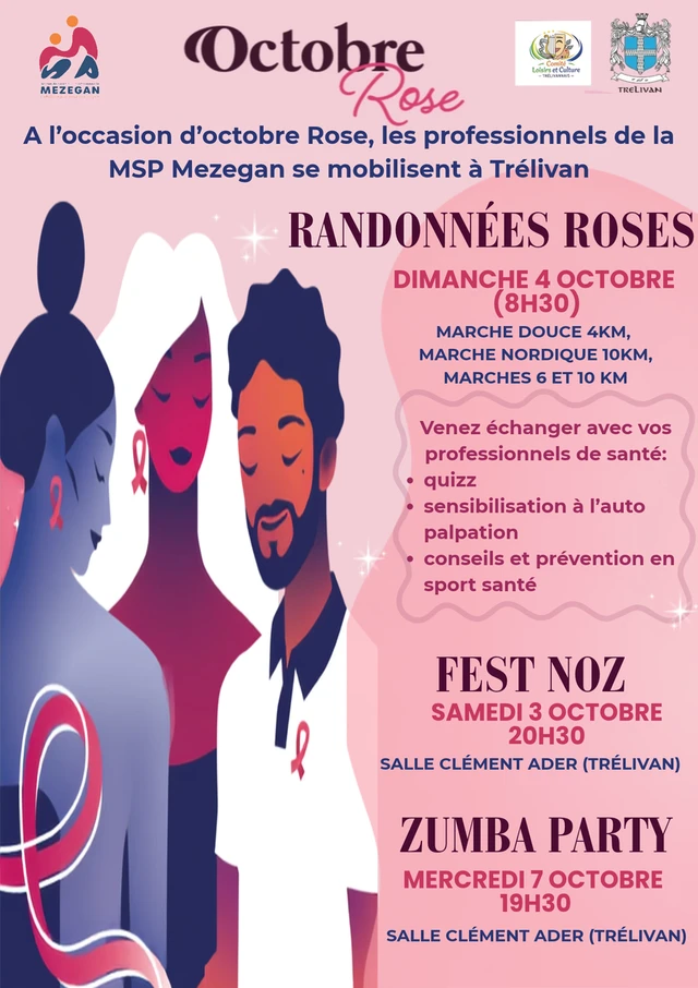 🎀 Octobre Rose à Trélivan : l’équipe de la MSP Mezegan se mobilise ! 🎀